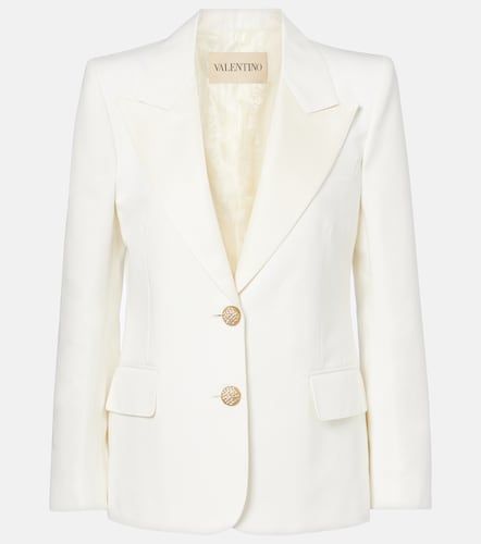 Valentino Blazer de algodón y lino - Valentino - Modalova