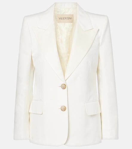 Blazer aus Baumwolle und Leinen - Valentino Garavani - Modalova