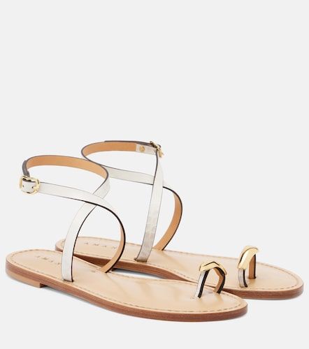 Kigali embellished leather sandals - Amanu - Modalova