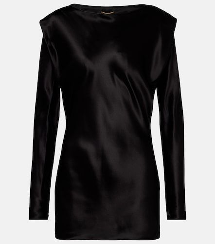 Saint Laurent Top de satén de seda - Saint Laurent - Modalova