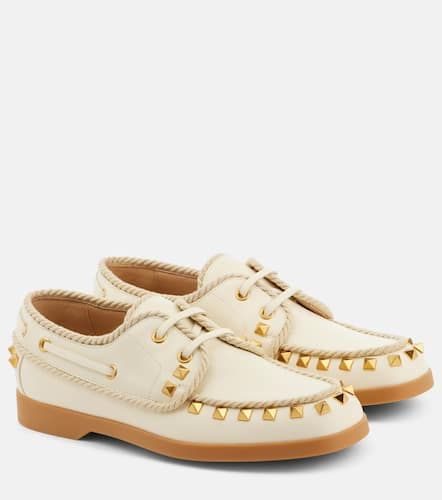 Palm Avenue leather boat shoes - Valentino Garavani - Modalova