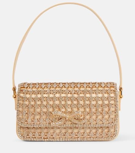 Bow embellished chainmail shoulder bag - Self-Portrait - Modalova