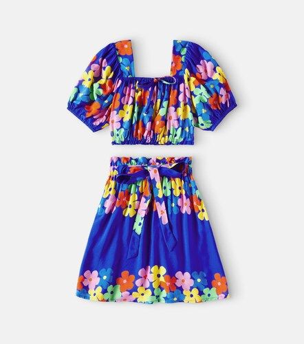 Fábula Set Saia Cor-De-Flor de top y falda de algodón - Fabula - Modalova
