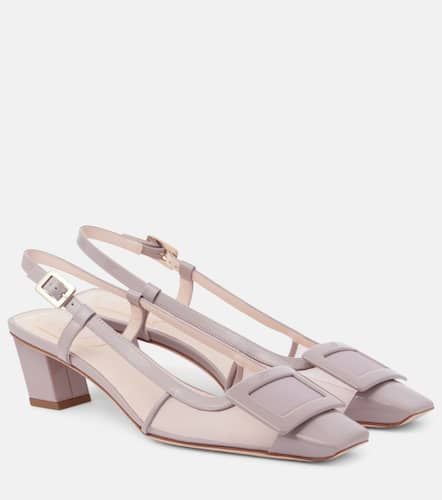 Belle Vivier mesh and leather slingback pumps - Roger Vivier - Modalova