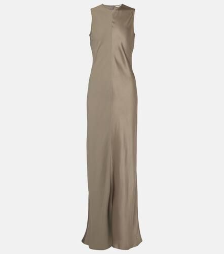 Ami Paris Paneled satin maxi dress - Ami Paris - Modalova