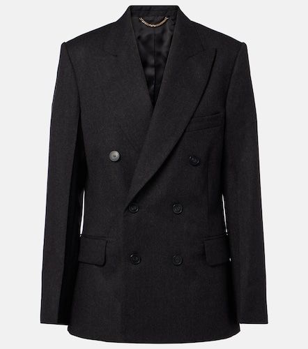 Double-breasted virgin wool blazer - Victoria Beckham - Modalova
