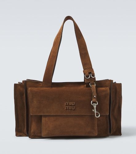 Miu Miu Utilitaire suede tote bag - Miu Miu - Modalova