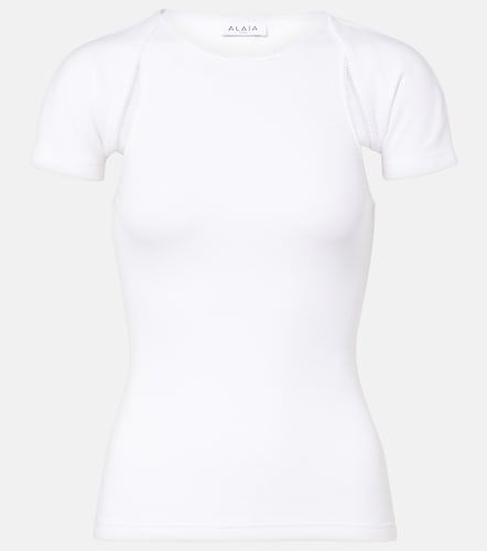 Alaïa Top in jersey a coste - Alaia - Modalova