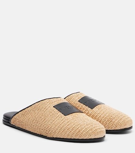 Givenchy Slippers Label mit Leder - Givenchy - Modalova