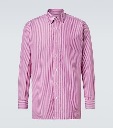 Camicia in popeline di cotone a righe - Charvet - Modalova