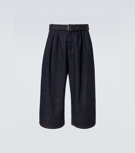 Bermudas de denim con cinturón - Dries Van Noten - Modalova