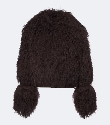 Vespera suede-trimmed shearling jacket - De La Vali - Modalova