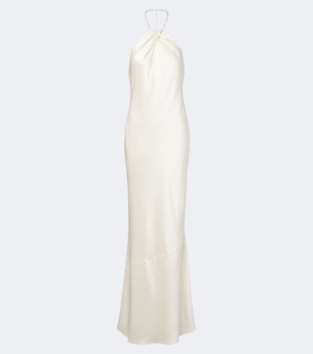 Retrofête Abito lungo Anat in satin con perline - Retrofete - Modalova