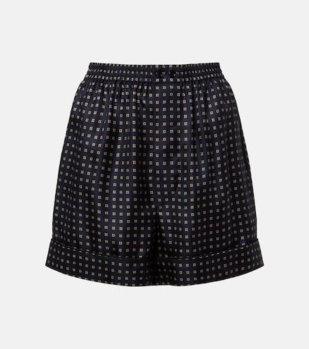Shorts de seda estampados - Saint Laurent - Modalova
