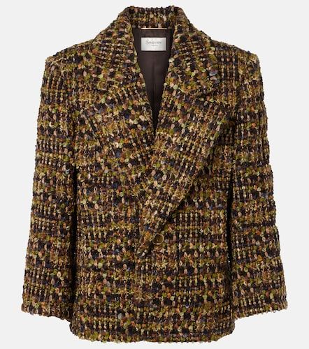 Wool-blend tweed jacket - Saint Laurent - Modalova