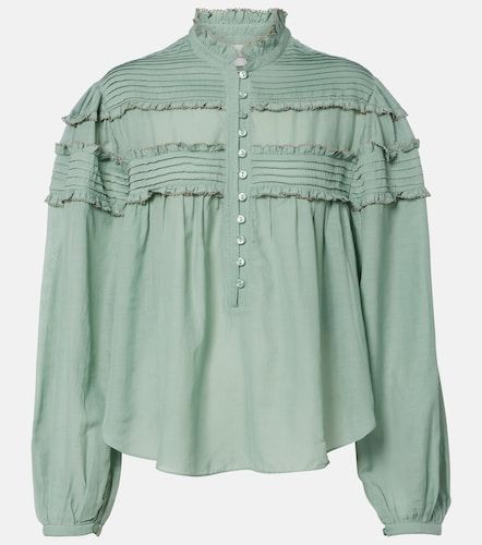 Doana cotton-blend ruffled blouse - Marant Etoile - Modalova