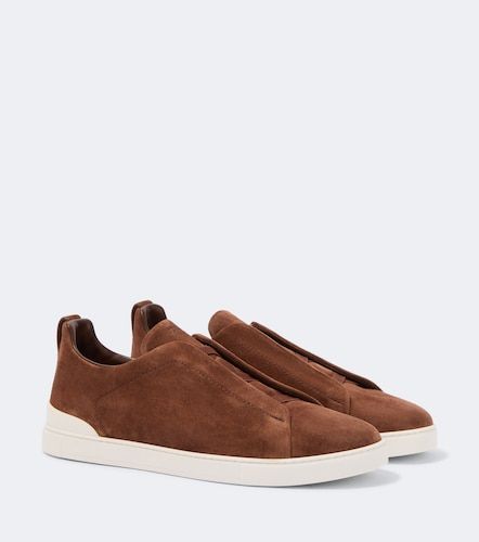 Sneakers Triple Stitch in suede - Zegna - Modalova