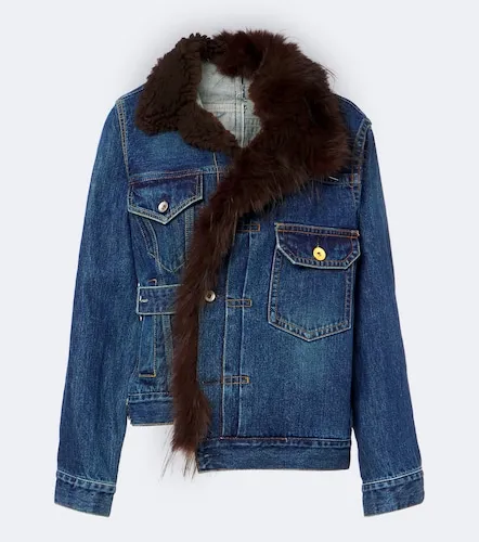 Sacai Asymmetric denim jacket - Sacai - Modalova