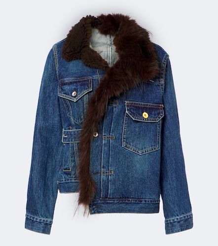 Sacai Asymmetric denim jacket - Sacai - Modalova