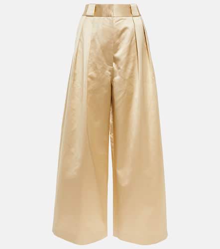 Rico high-rise wide-leg cotton-blend pants - Khaite - Modalova