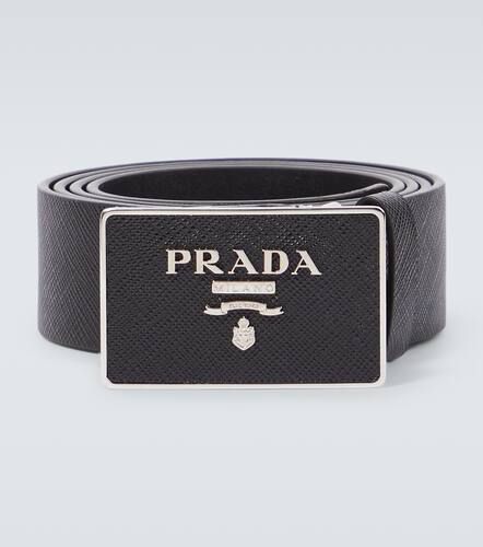 Cintura in pelle Saffiano con logo - Prada - Modalova