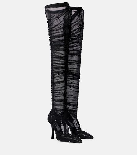 Overknee-Stiefel Lotta 100 aus Tüll - Jimmy Choo - Modalova