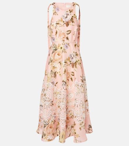 Acacia broderie anglaise linen midi dress - Zimmermann - Modalova