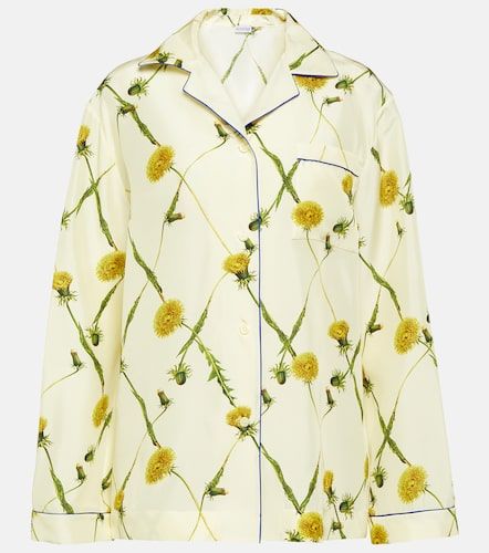 Camicia da pigiama in popeline di seta - Burberry - Modalova