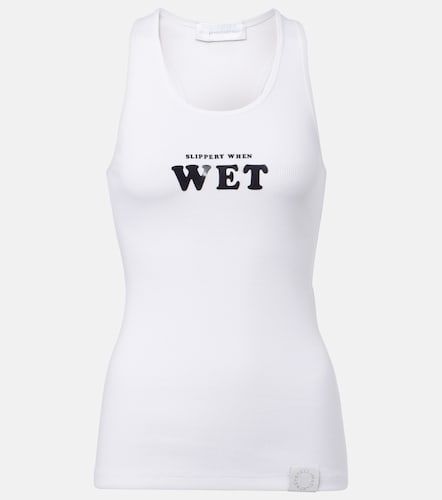 Tank top en mezcla de algodón estampado - Stella McCartney - Modalova