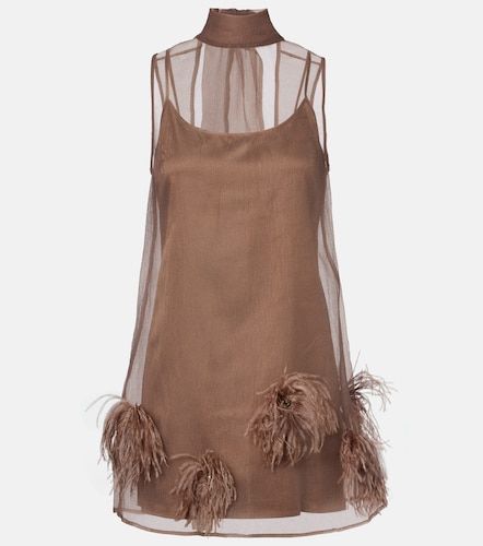 Albee feather-trimmed minidress - Staud - Modalova