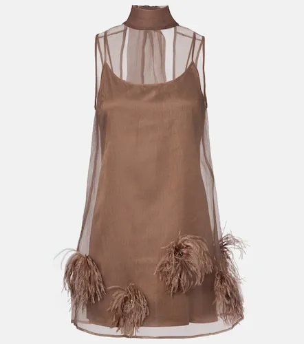 Staud Minikleid Albee mit Federn - Staud - Modalova