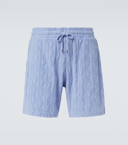 Augusto cotton terry jacquard shorts - Frescobol Carioca - Modalova