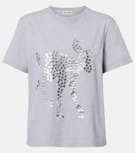 Camiseta de jersey de algodón adornada - JW Anderson - Modalova