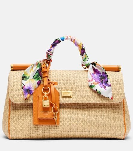 Sicily Small raffia top-handle bag - Dolce&Gabbana - Modalova
