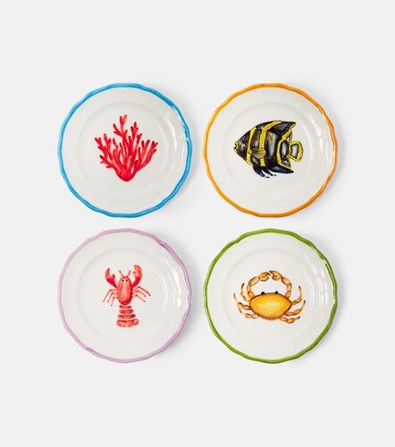 Set de 4 platos de postre de cerámica - Les-Ottomans - Modalova