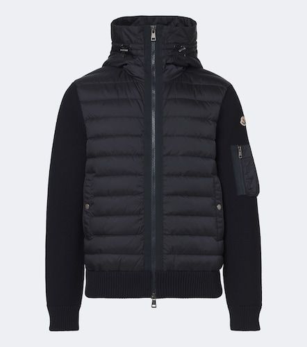 Permanent paneled wool-blend jacket - Moncler - Modalova