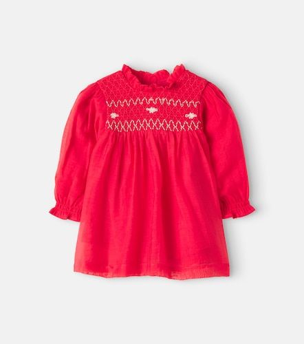 Bebé - vestido Mara bordado y fruncido - C'era Una Volta - Modalova