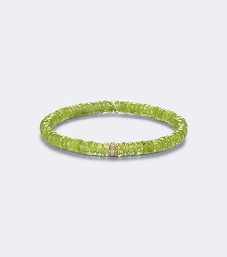Bracciale in oro 14kt con perline e diamanti - Sydney Evan - Modalova