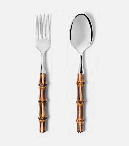 Forchetta e cucchiaio Bamboo in acciaio inossidabile - Gucci - Modalova
