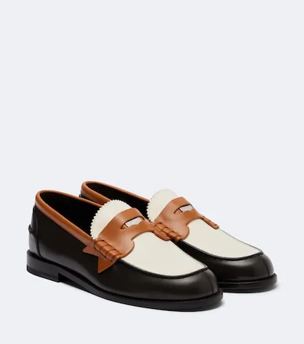 Mocasines penny Plato de piel - Christian Louboutin - Modalova