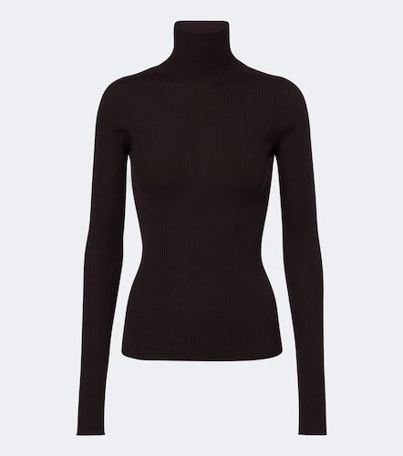 Pullover dolcevita in lana vergine a coste - Sportmax - Modalova