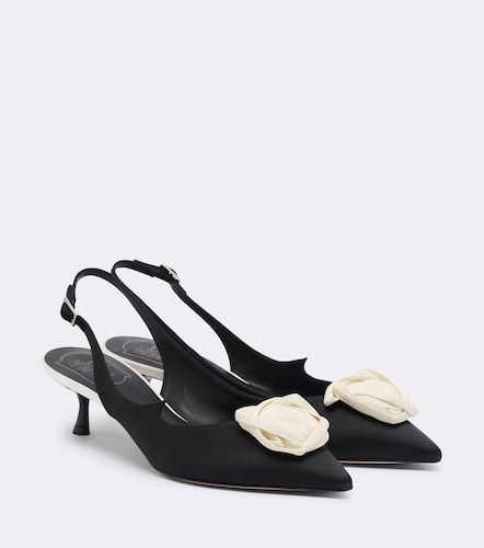 Slingback-Pumps Rose Vivier aus Satin - Roger Vivier - Modalova