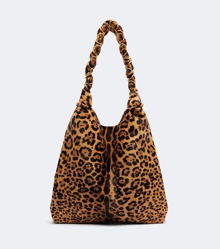 Borsa a spalla Amalia con stampa leopardata - Saint Laurent - Modalova