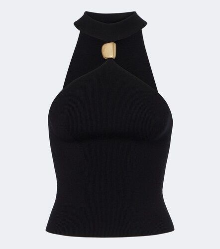 Renlen embellished halterneck wool top - Simkhai - Modalova