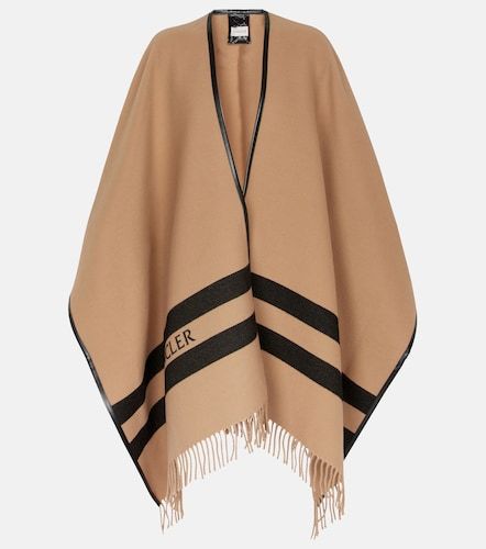 Moncler Capa de lana con logo - Moncler - Modalova