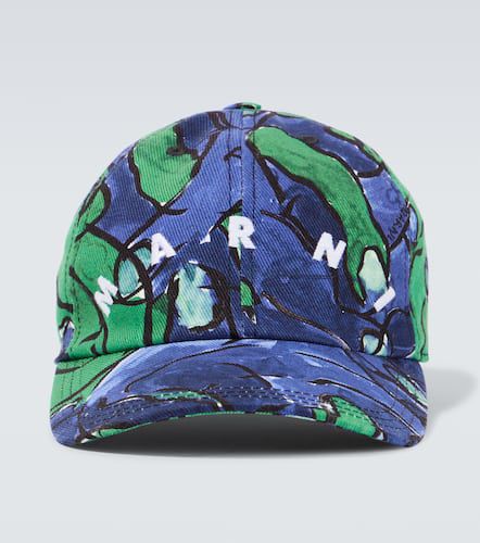 Embroidered cotton baseball cap - Marni - Modalova