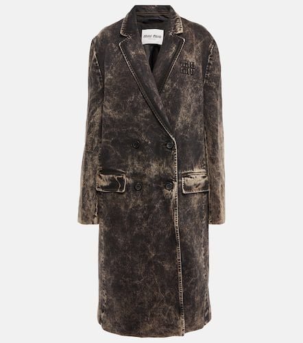 Miu Miu Bleached denim coat - Miu Miu - Modalova