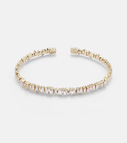 Classic 18kt bangle with diamonds - Suzanne Kalan - Modalova