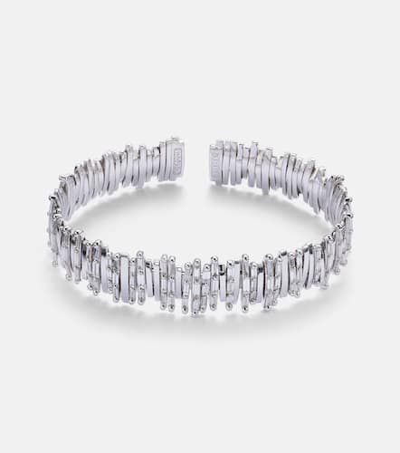 Bracciale in oro bianco 18kt con diamanti - Suzanne Kalan - Modalova