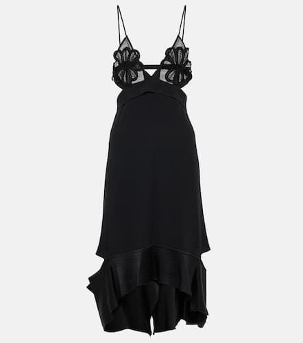 Ruffle-trimmed midi dress - Victoria Beckham - Modalova